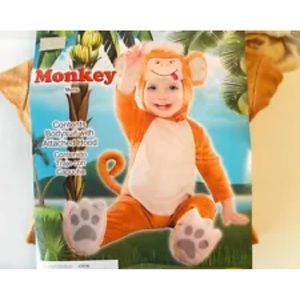 Infant 6-12 Month Monkey Costume Includes Bodysuit